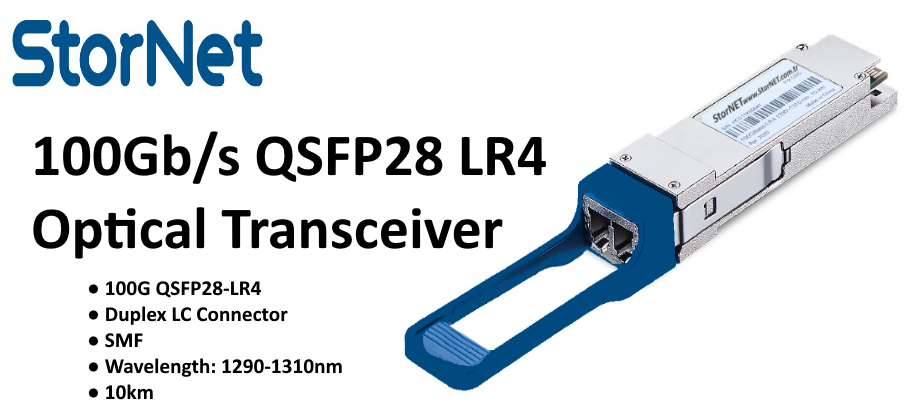 StorNET Networks ® tarafından satışa sunulan QSFP28 LR4