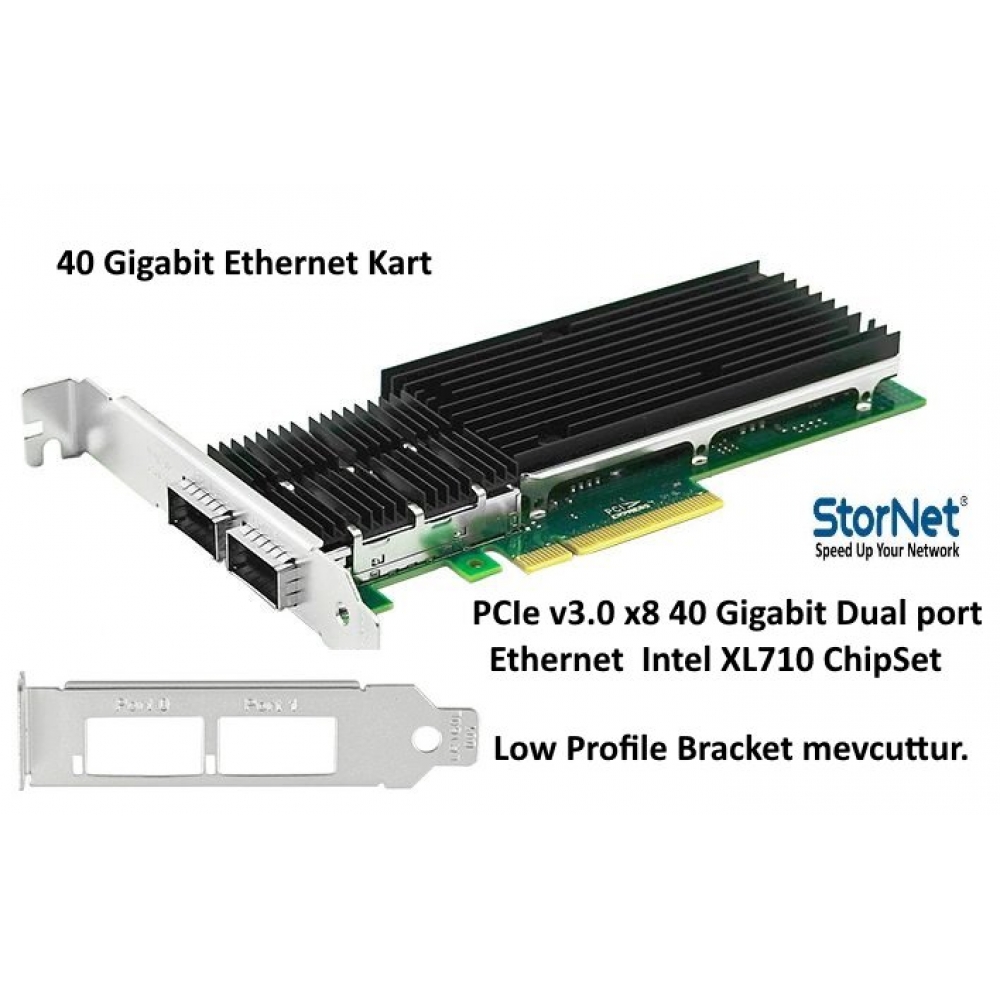 40 Gigabit intel XL710 Dual port Ethernet Kart StorNET