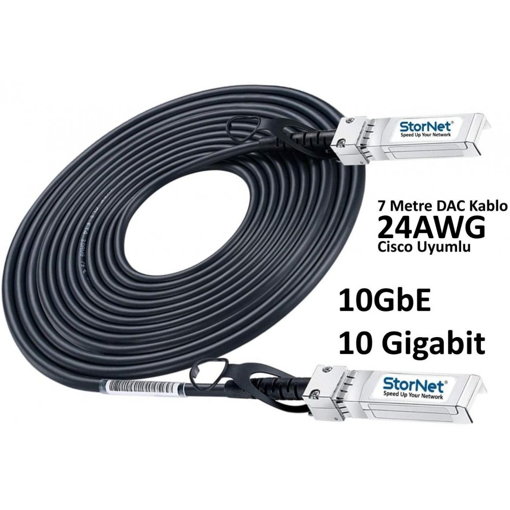 DAC Kablo 7 Metre 10GBase-CU Passive 24AWG for Cisco