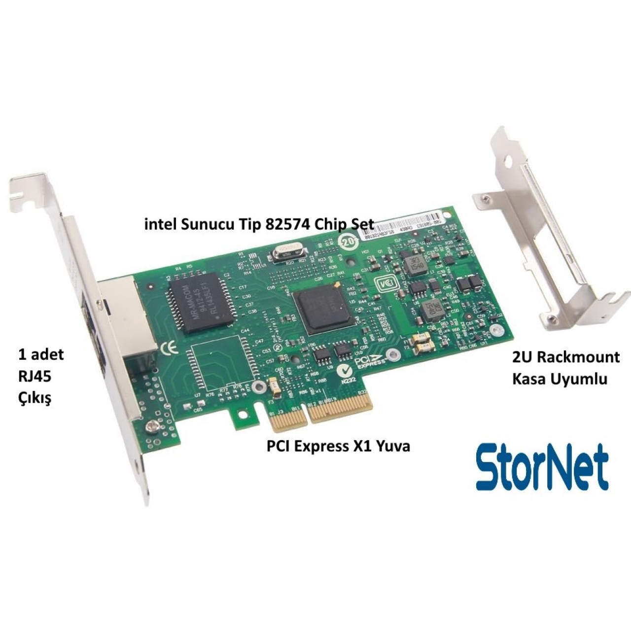 1 Port Ethernet Kart intel 82574 Chip 1 Gb/s