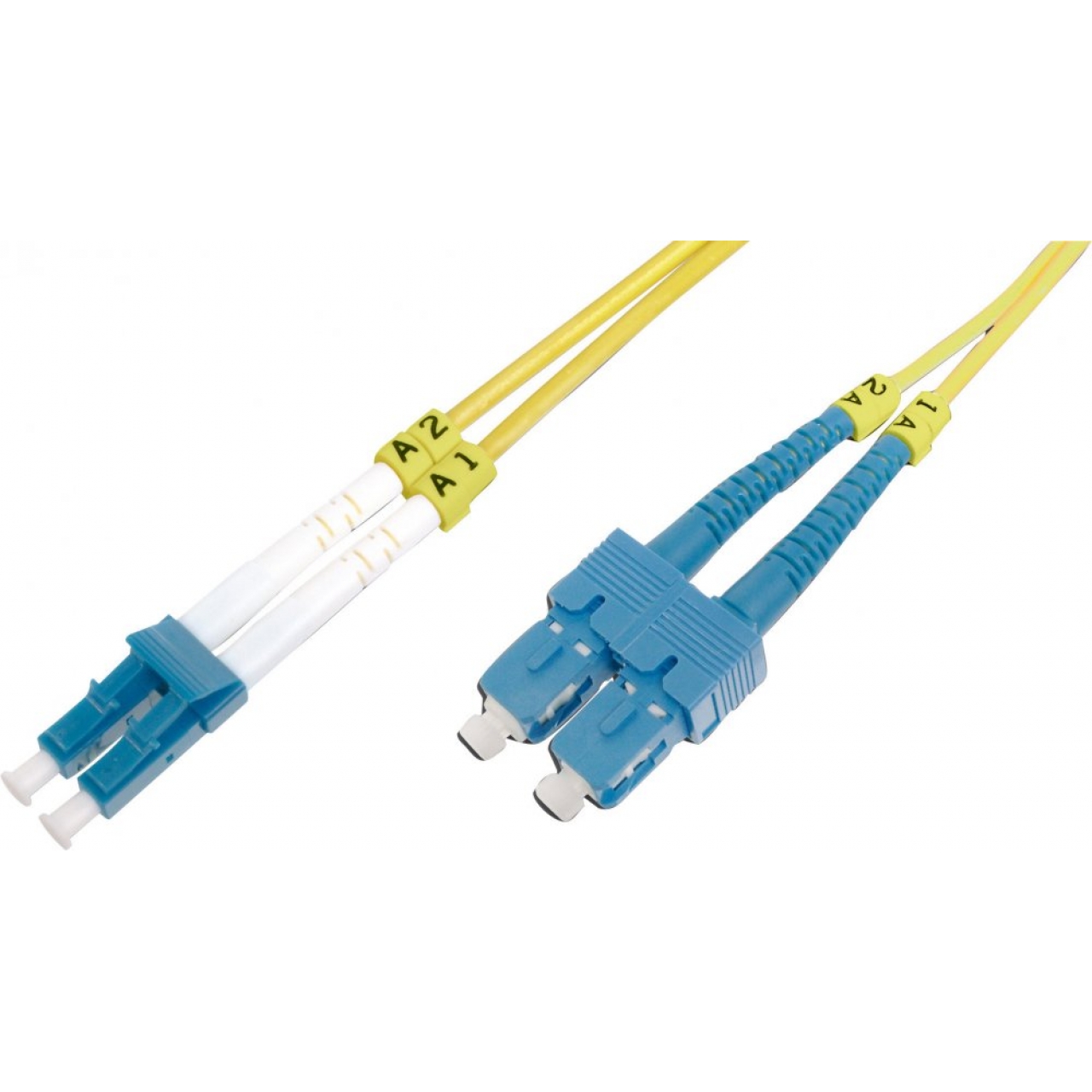 Fiber Optik Patch Kablo, SM OS2 9u, LC-SC/PC, 2 metre, 3.0mm Duplex, LSZH