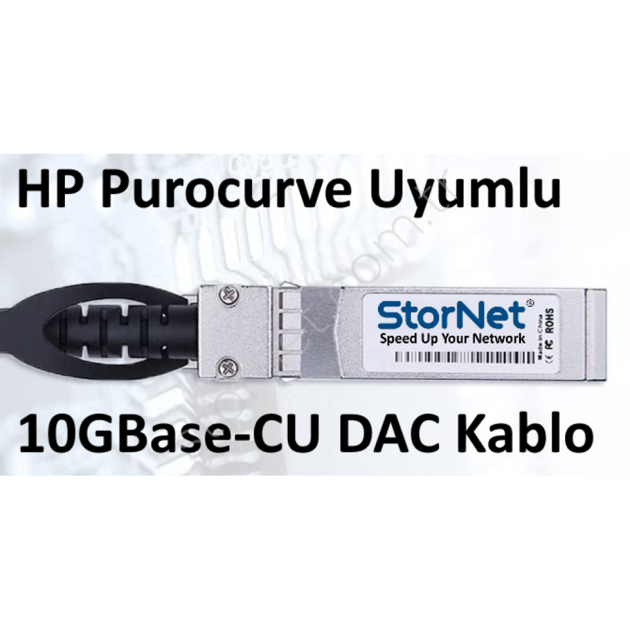 HP Procurve J9281B uyumlu 10GBase DAC Kablo 1 metre 30AWG StorNET