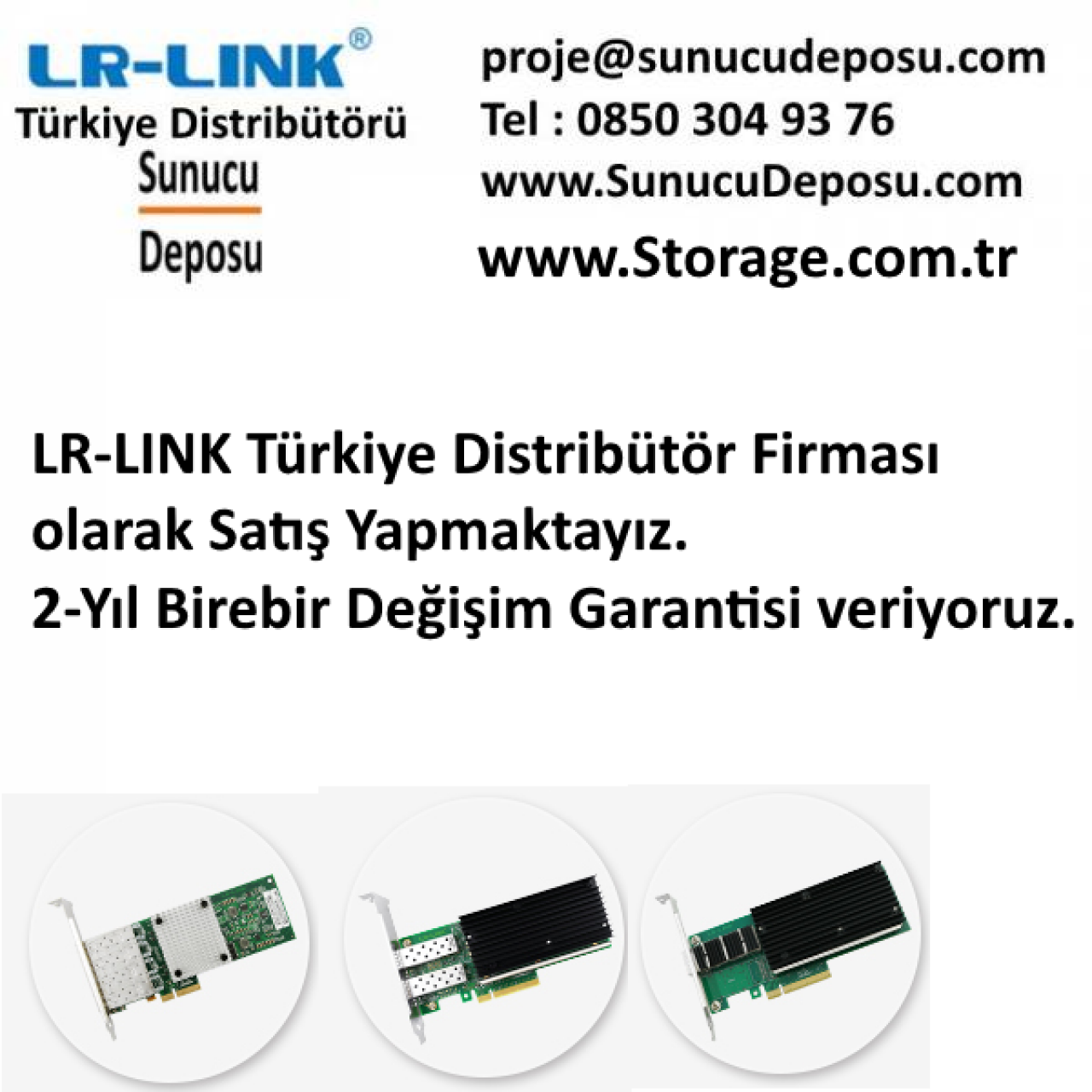 LREC9814AF-4SFP+ LR-Link 10G Dört Port BCM57840 ChipSet 10GbE Ethernet Kartı
