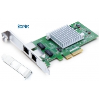 2 Port 1 Gigabit Ethernet Kart intel i350AM2 ChipSet