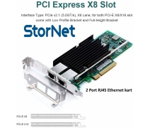 2 Port RJ45 Ethernet Kart 10 Gigabit intel X540