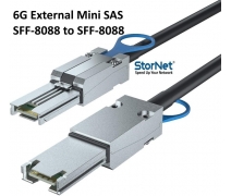 SFF-8088 SFF-8088 Mini SAS 3 Metre Harici Kablo 28AWG StorNET