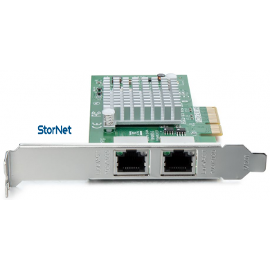 2 Port 1 Gigabit Ethernet Kart intel i350AM2 ChipSet